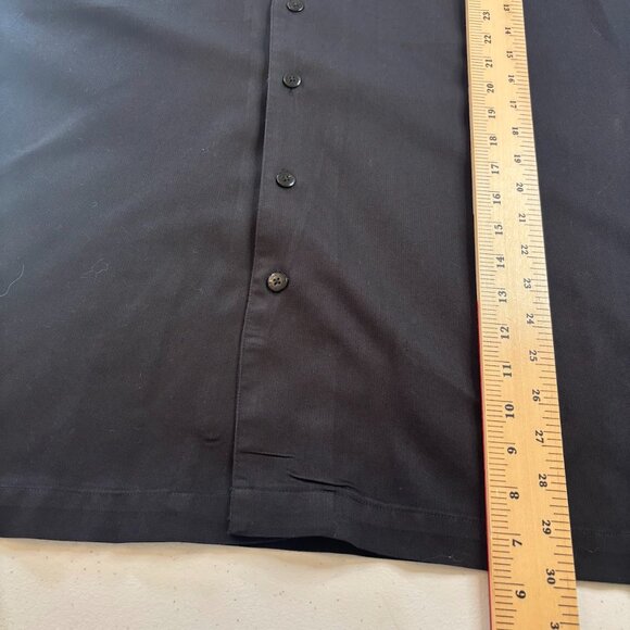 VTG HARLEY DAVIDSON Orange Black Mechanic Biker Shop Garage Sz XL Button Shirt - Picture 10 of 11